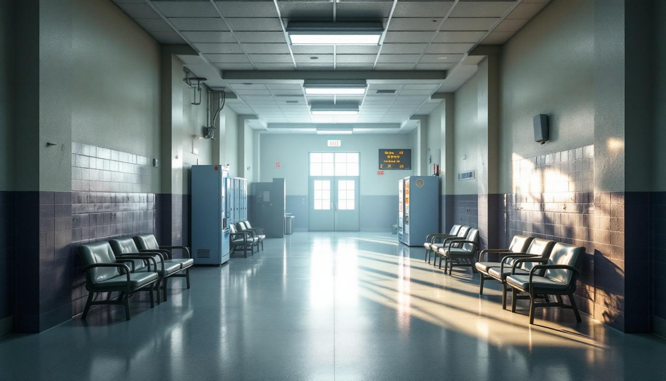 Visitation area at Lackawanna County Prison