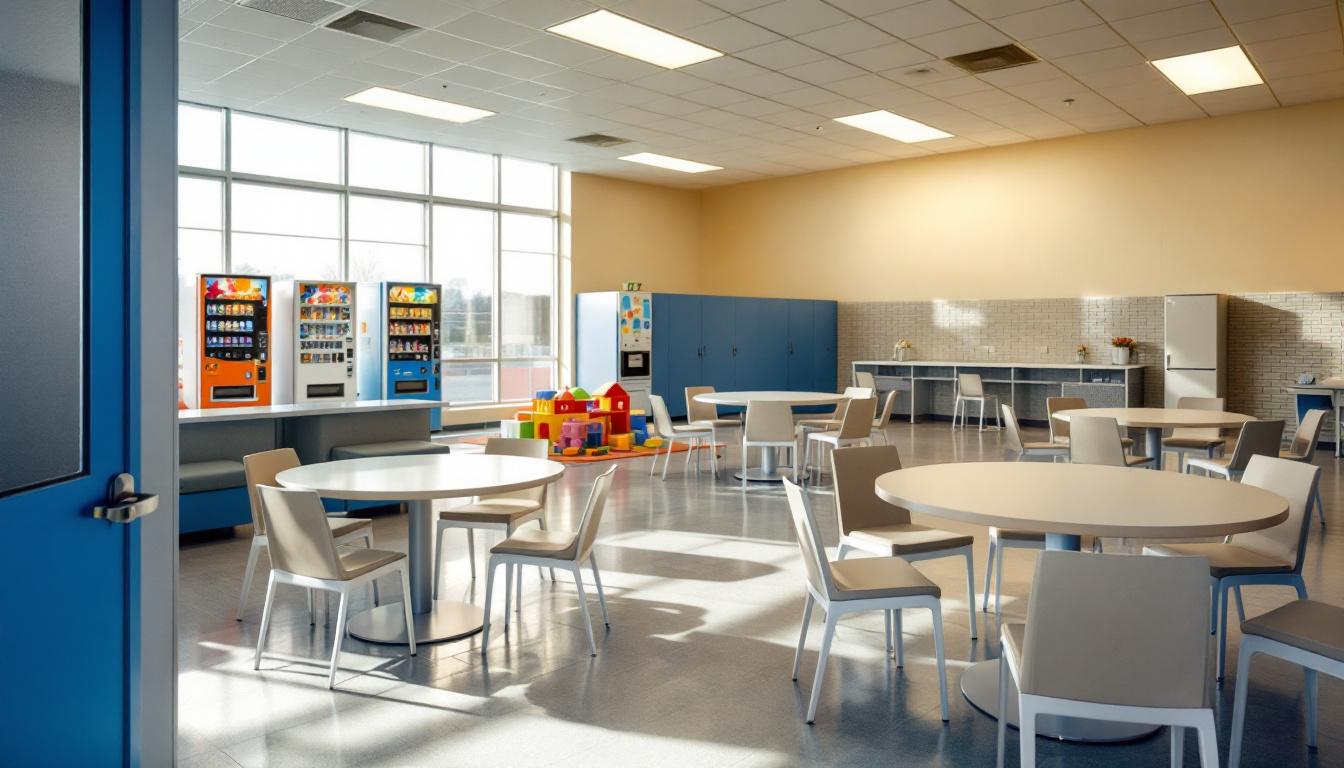 Visitation facilities and waiting area at SCI Mahanoy