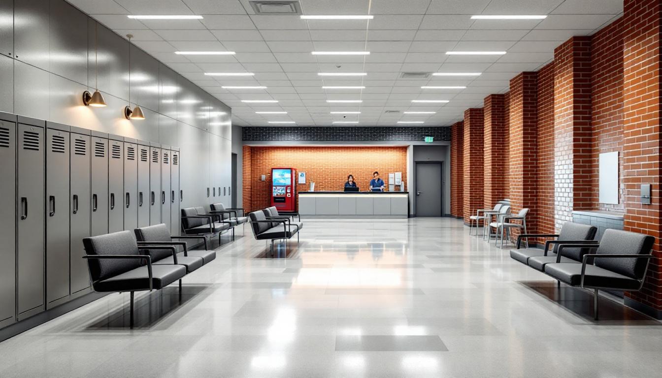 Visitation facilities and waiting area at SCI Fayette