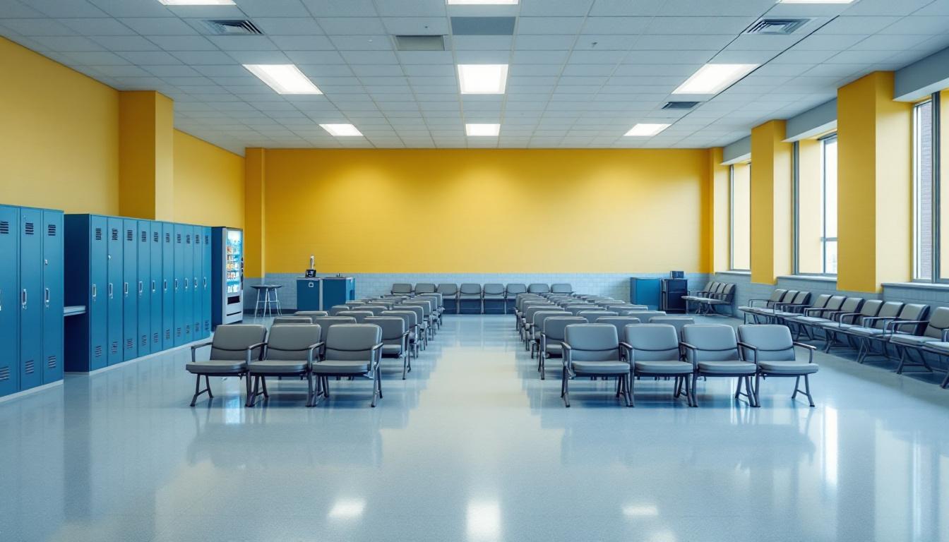 Visitation facilities and waiting area at Berks County Prison
