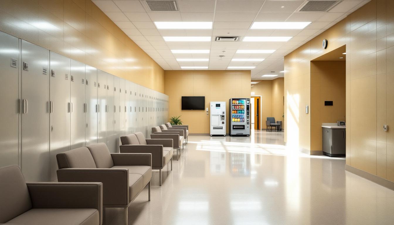 Visitation facilities and waiting area at LSCI - Allenwood