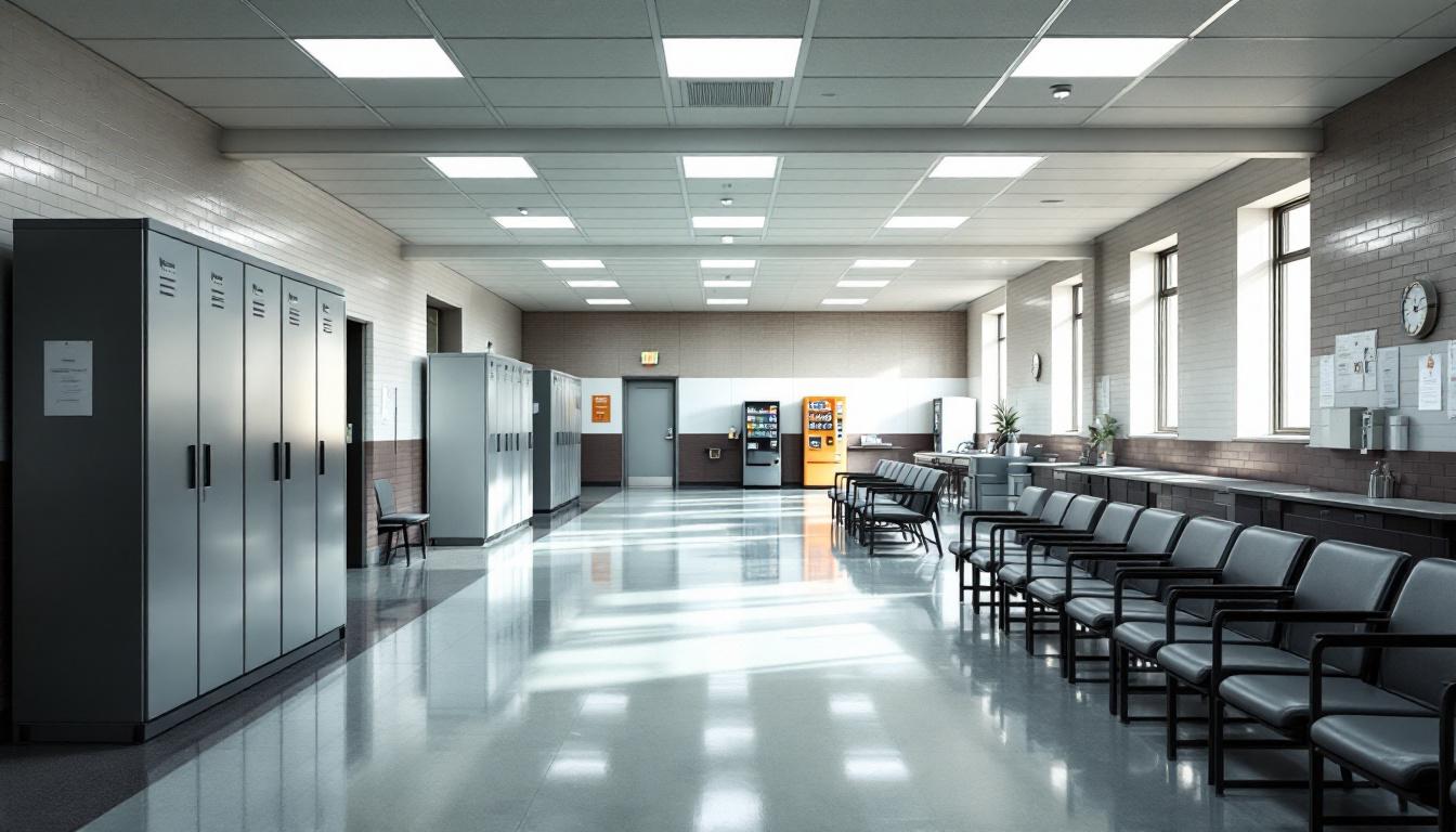 Visitation facilities and waiting area at SCI PINE GROVE