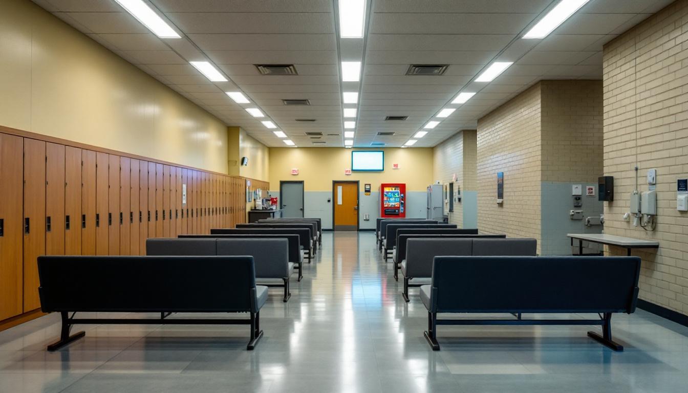 Visitation facilities and waiting area at SCI Mercer