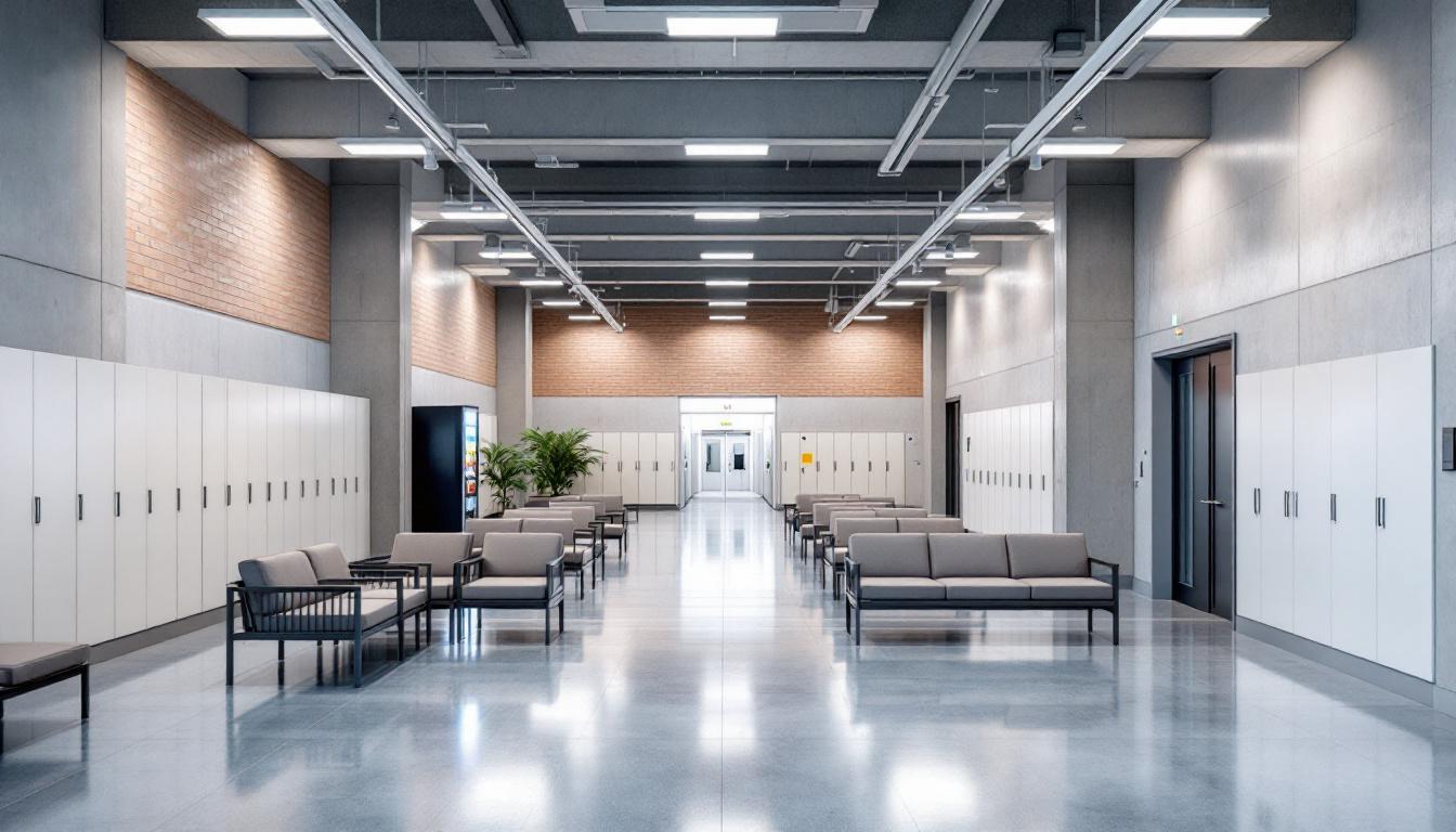 Visitation area at Northampton County Prison
