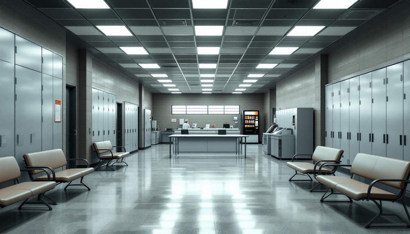 Visitation area at Westmoreland County Prison