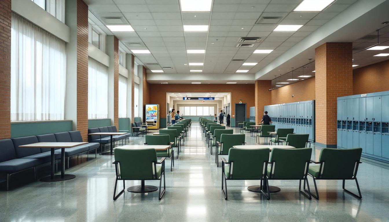 Visitation area at Clinton County Correctional Facility