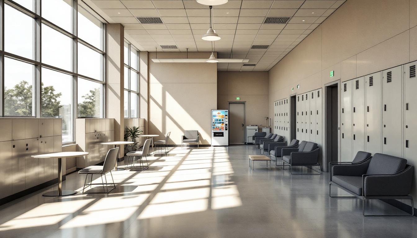 Visitation facilities and waiting area at SCI Laurel Highlands