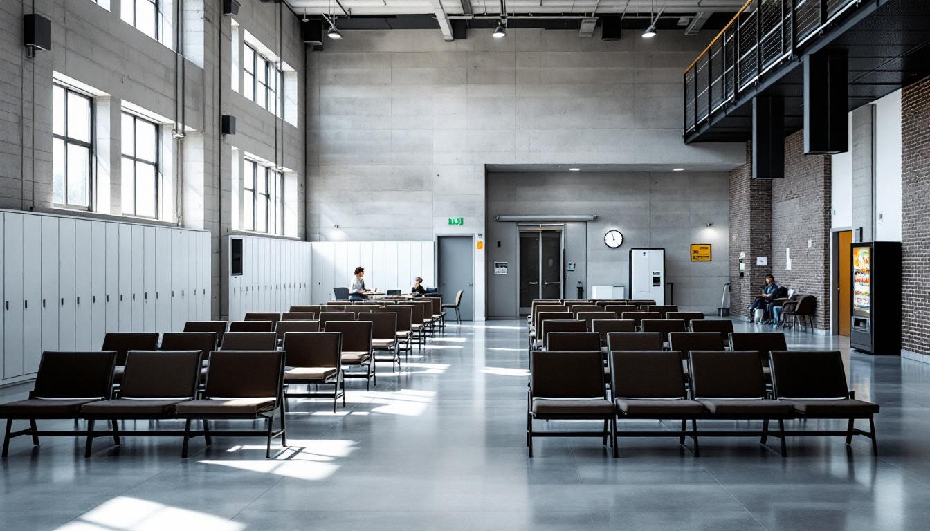 Visitation facilities and waiting area at SCI Fayette