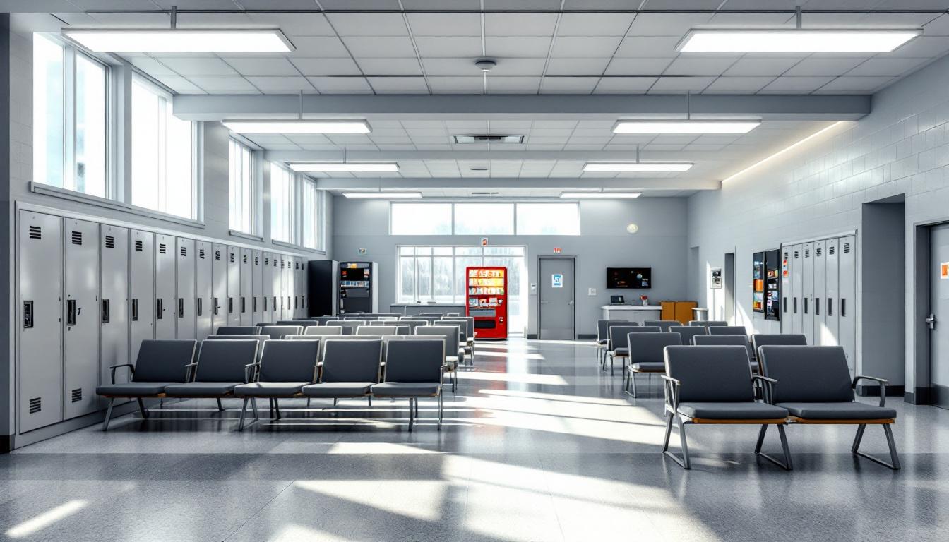 Visitation facilities and waiting area at 7901 State Rd.
