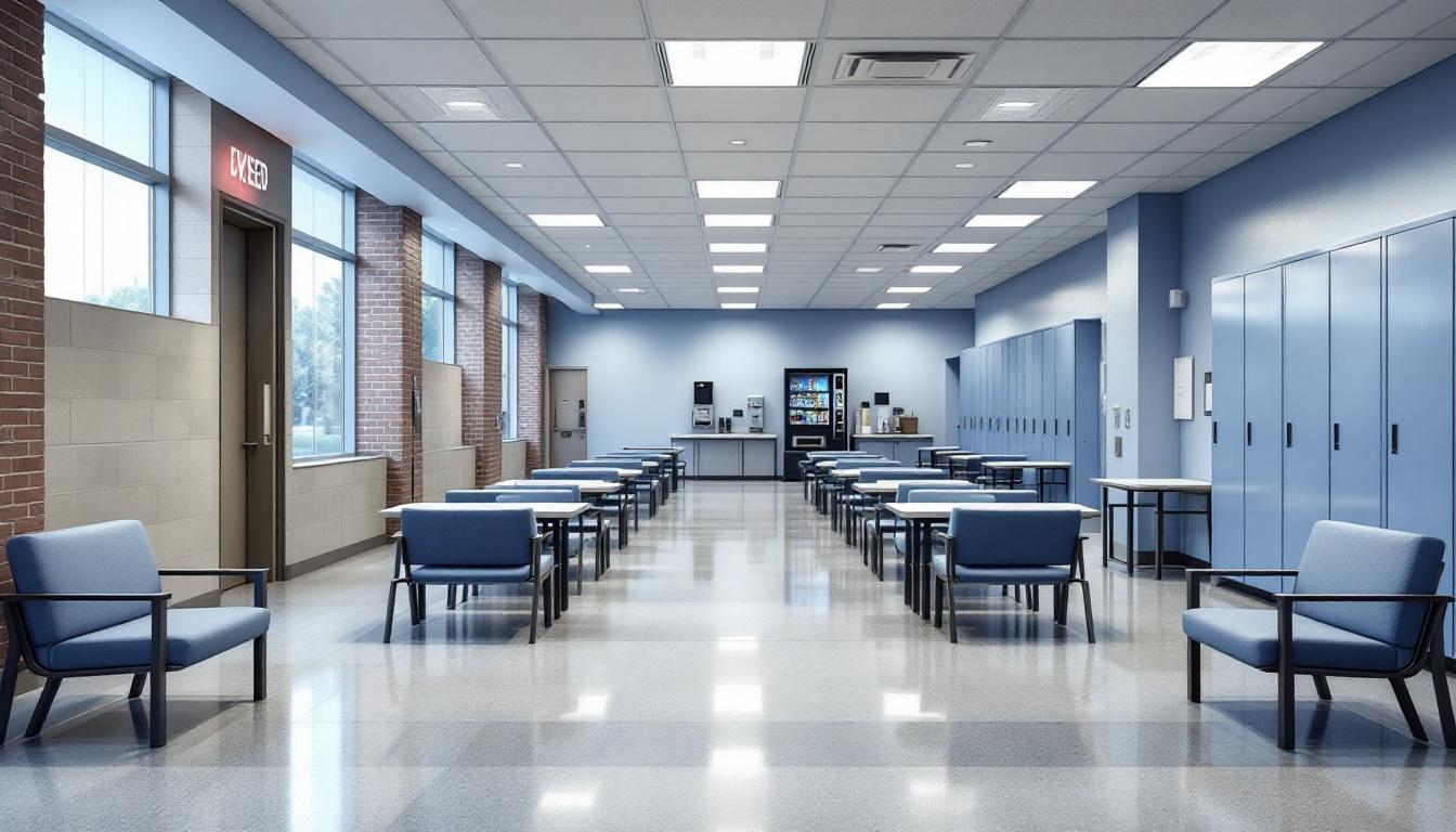 Visitation area at Bedford County Jail