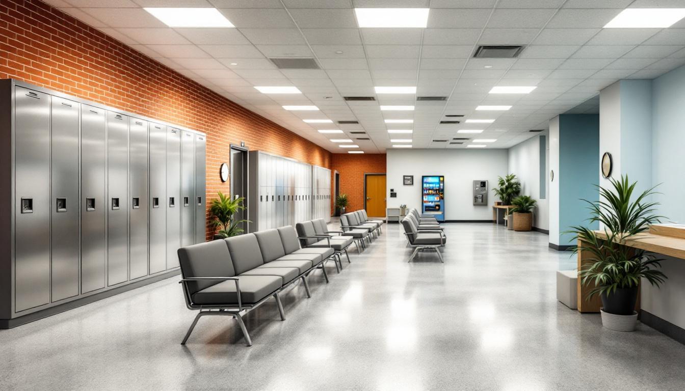 Visitation facilities and waiting area at Pennsylvania Department of Corrections