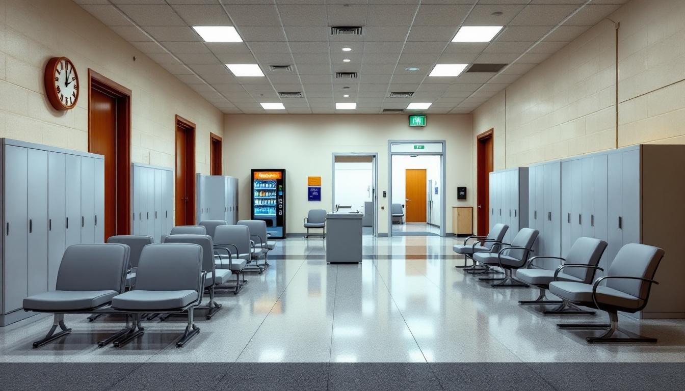 Visitation area at Dauphin County Prison