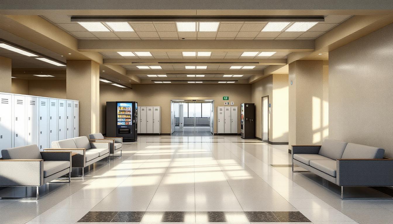 Visitation facilities and waiting area at SCI Laurel Highlands