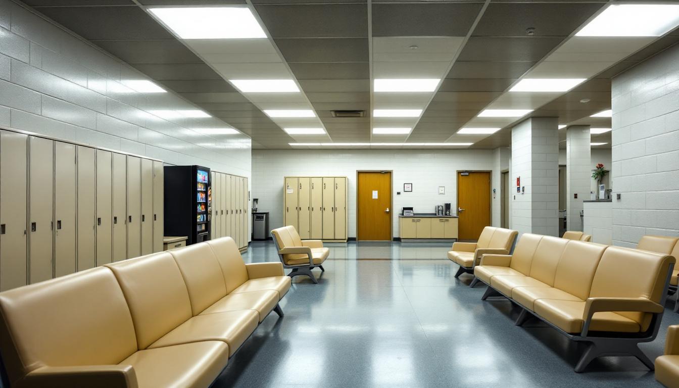 Visitation facilities and waiting area at Washington County Jail
