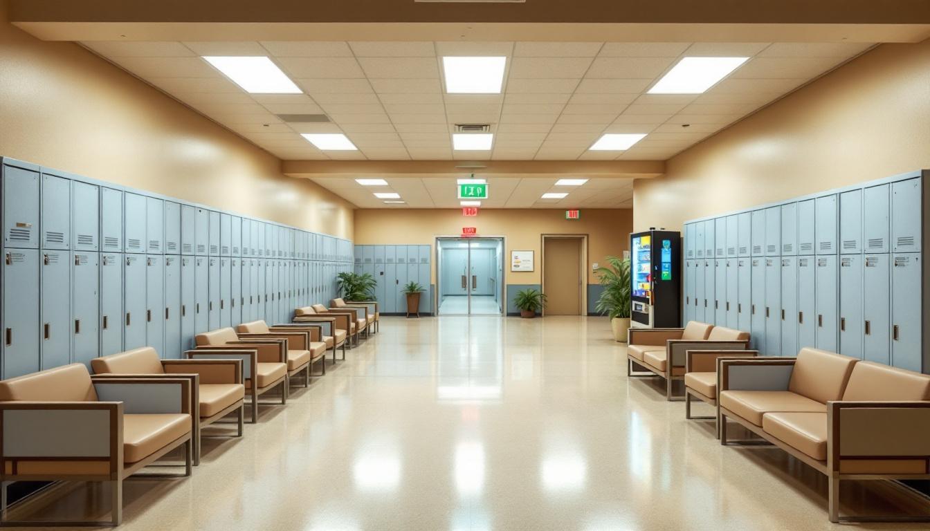 Visitation facilities and waiting area at SCI Greene