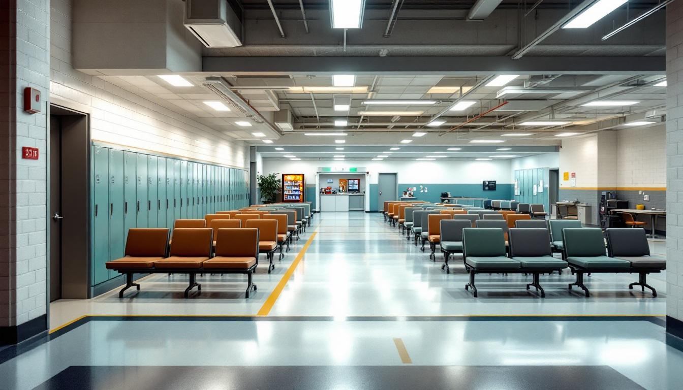 Visitation facilities and waiting area at SCI Greene