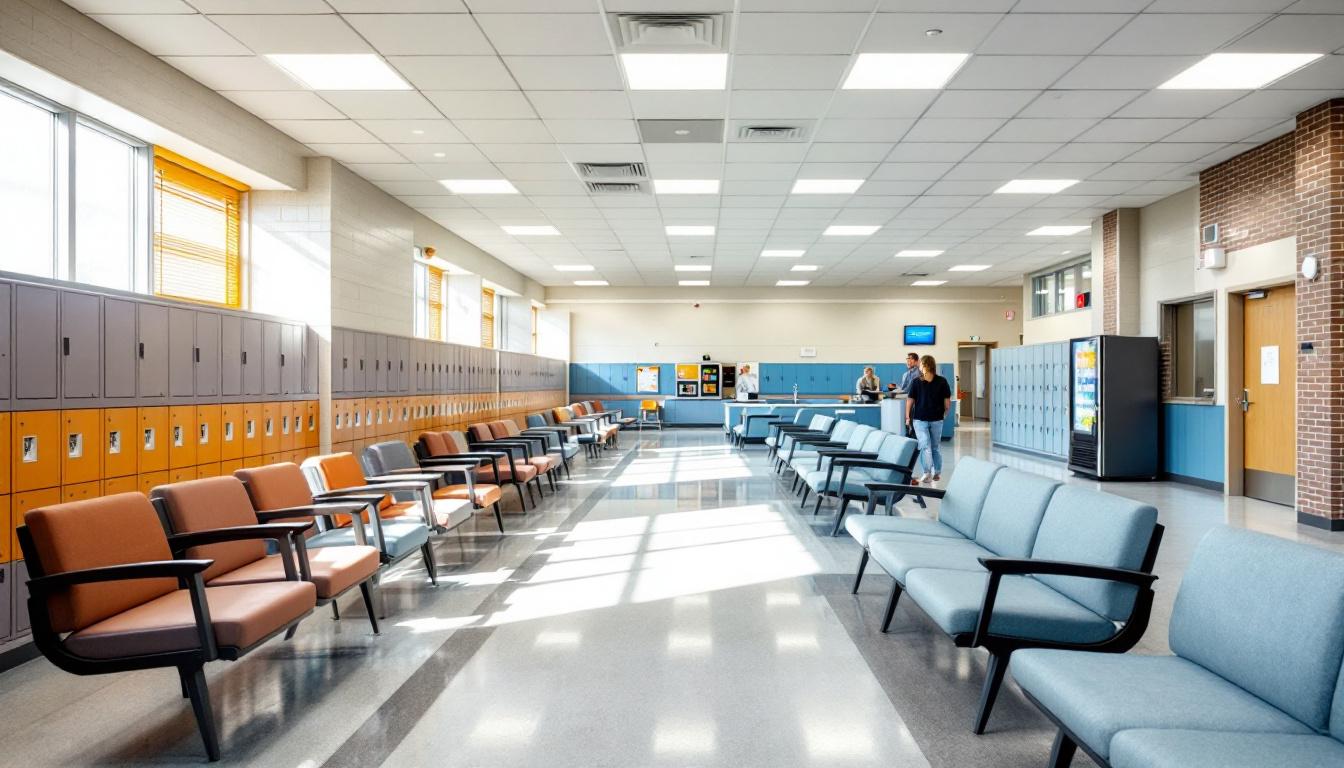 Visitation area at Pike County Correctional Facility