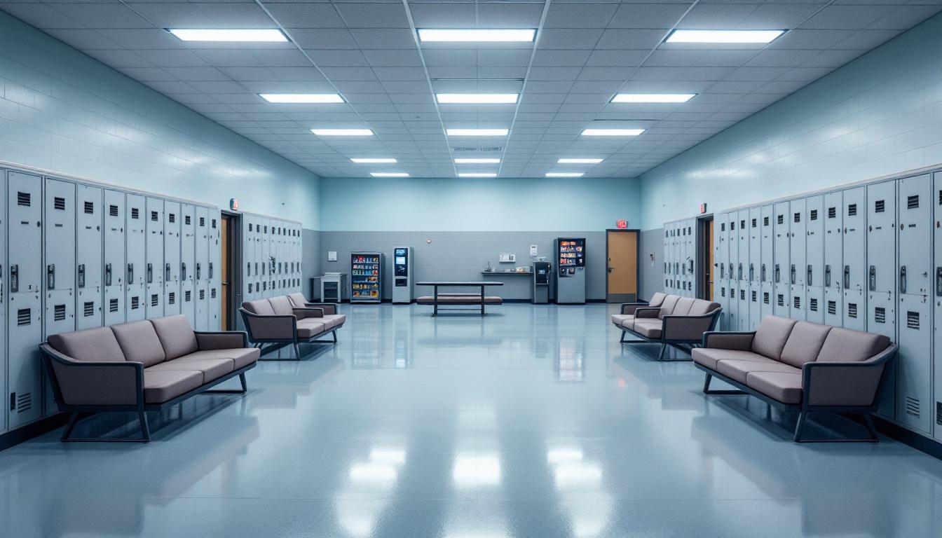 Visitation facilities and waiting area at SCI Forest State Penitentiary