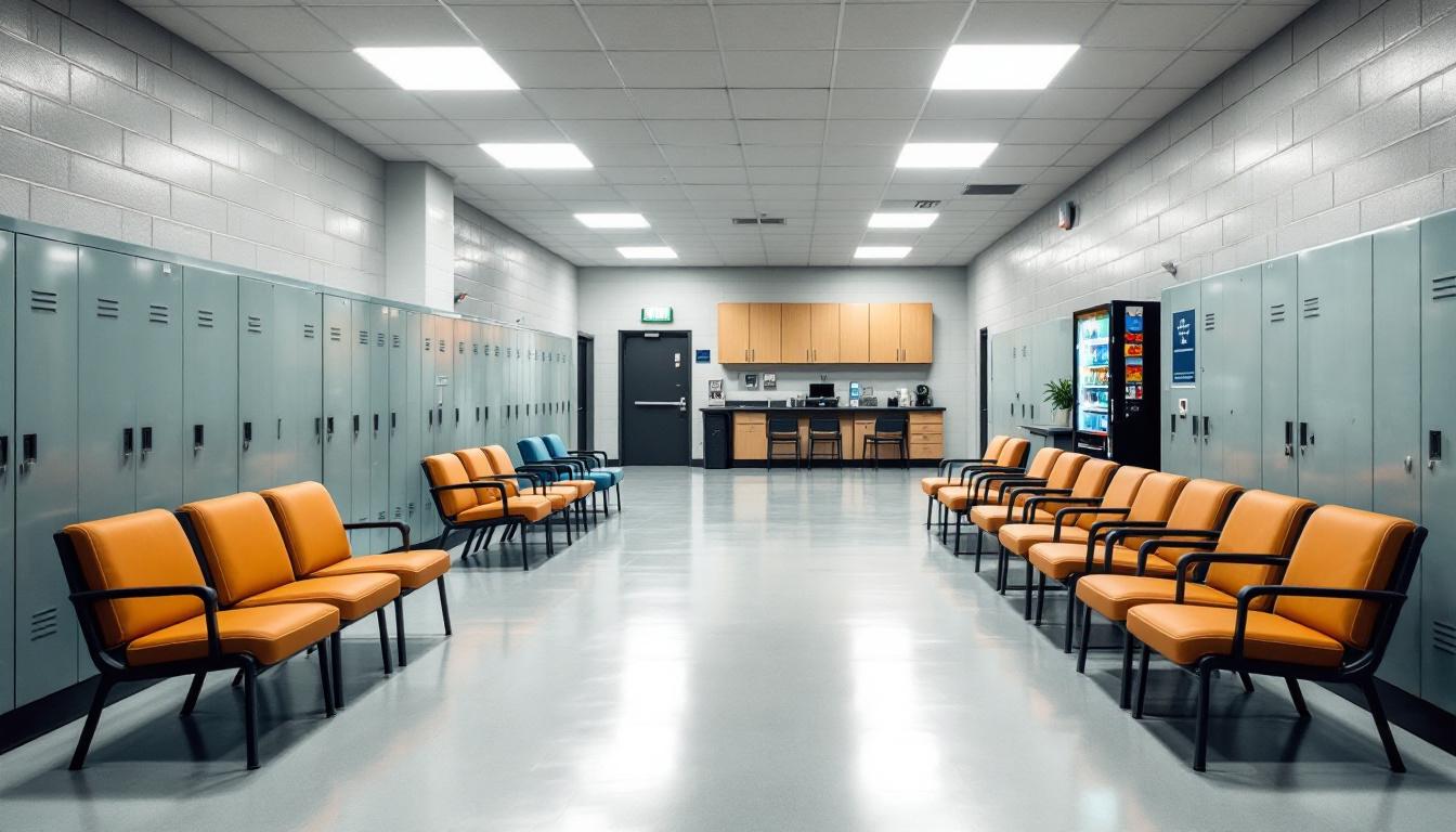 Visitation facilities and waiting area at Clark County Detention Center
