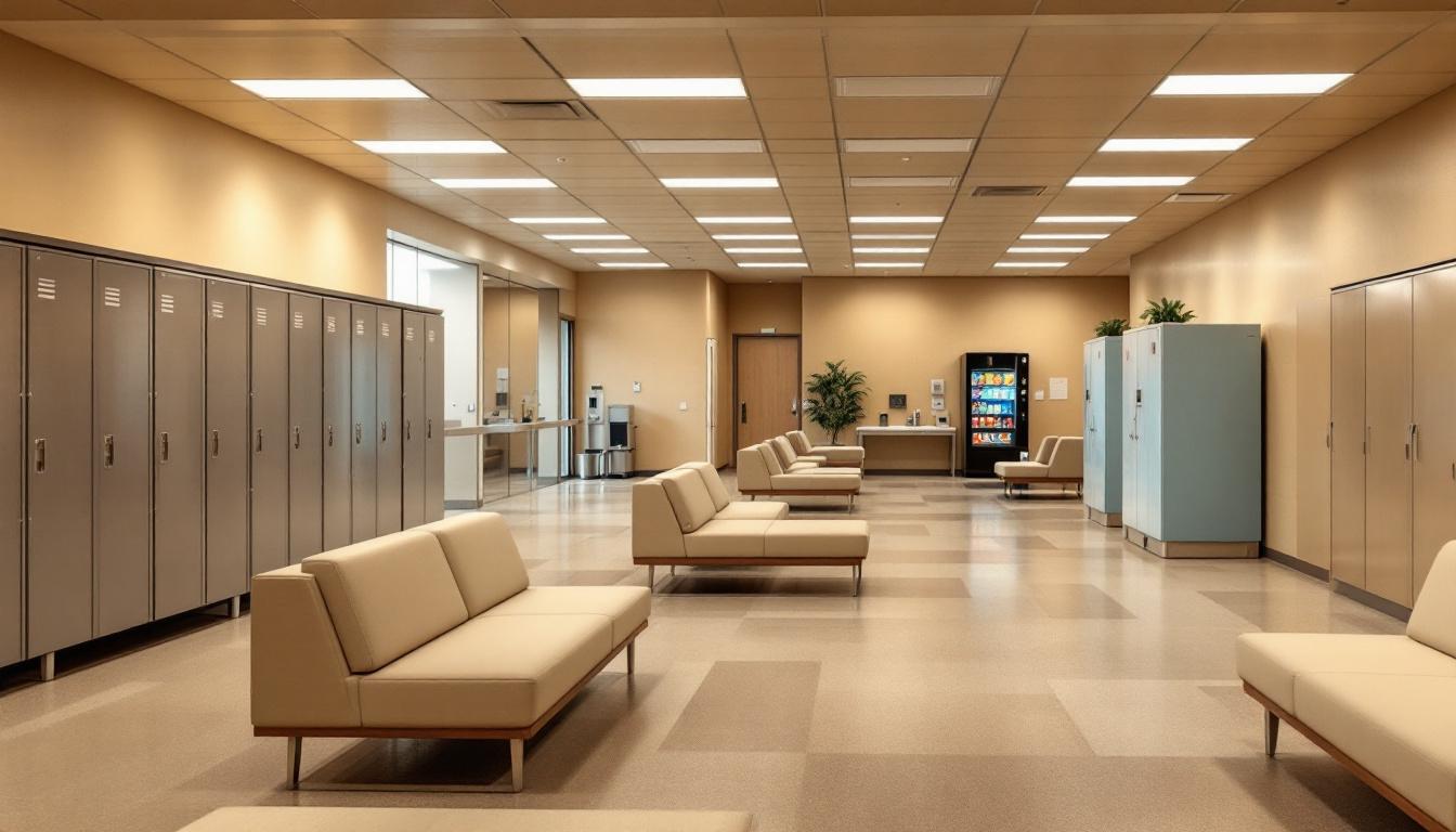 Visitation facilities and waiting area at Moshannon Valley Processing Center