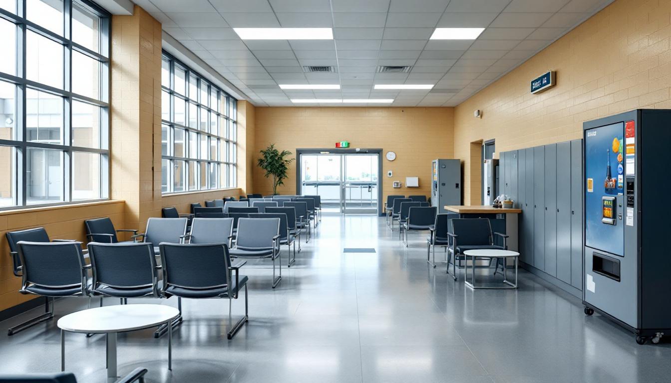 Visitation area at Blue Ridge Regional Jail Authority