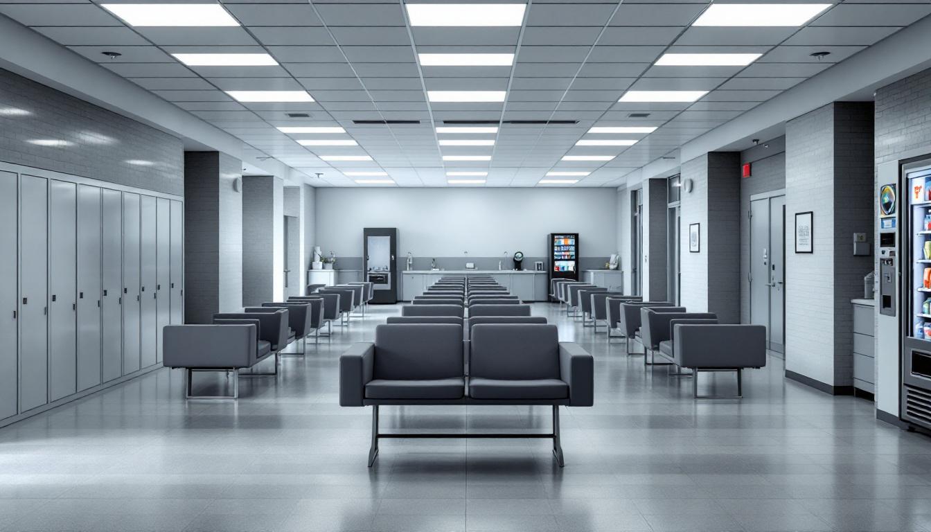 Visitation area at Duplin County Detention Center