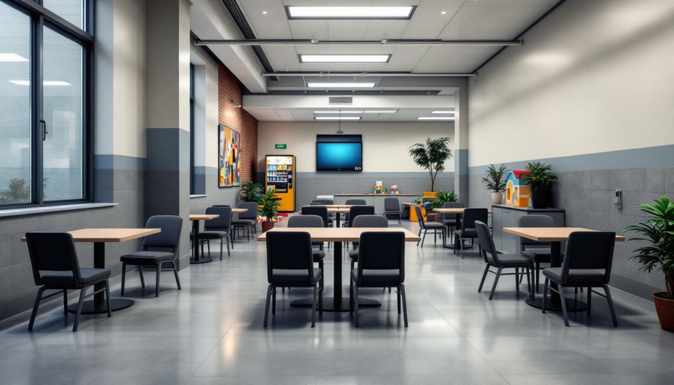 Visitation area at Elmira Correctional Facility