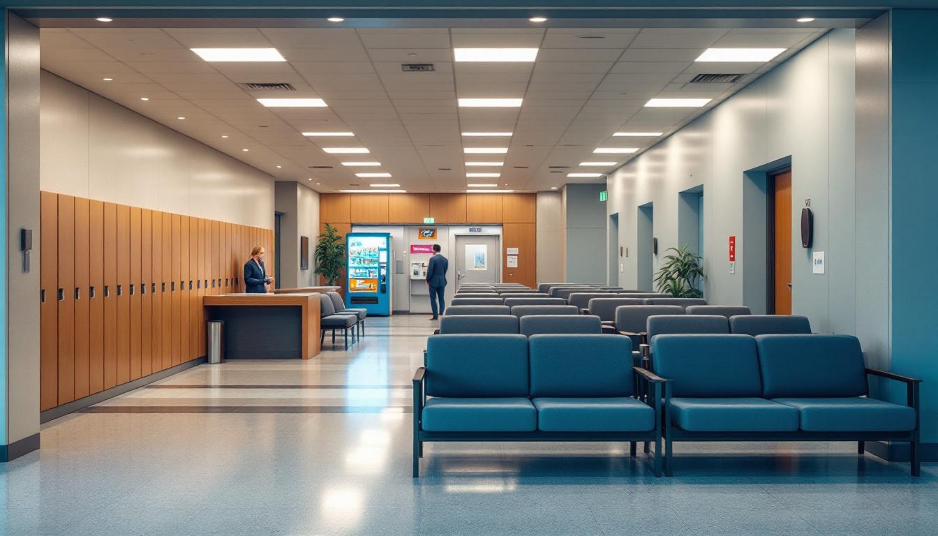 Visitation facilities and waiting area at Metropolitan Correctional Center