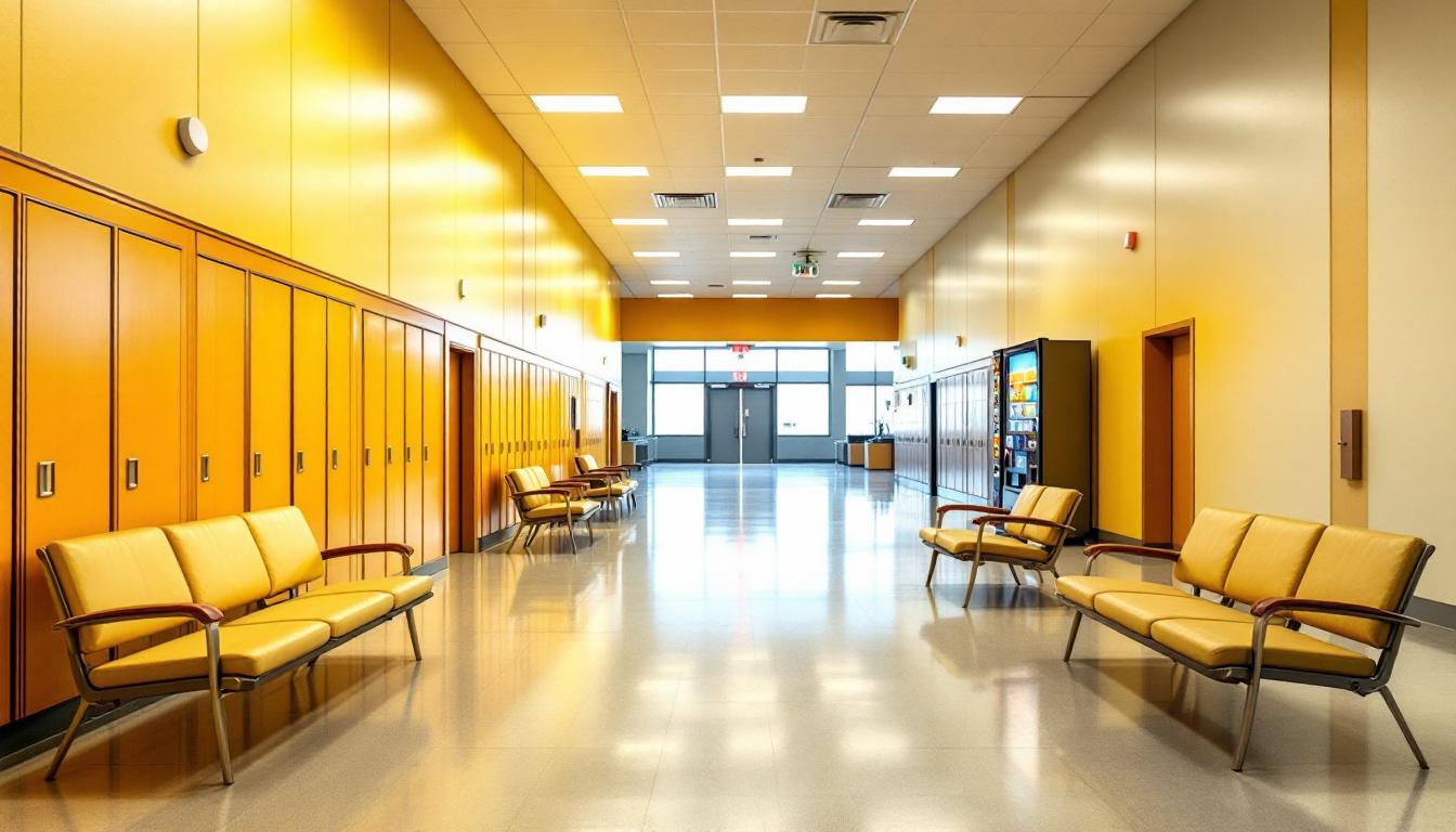 Visitation facilities and waiting area at Sing Sing Correctional Facility