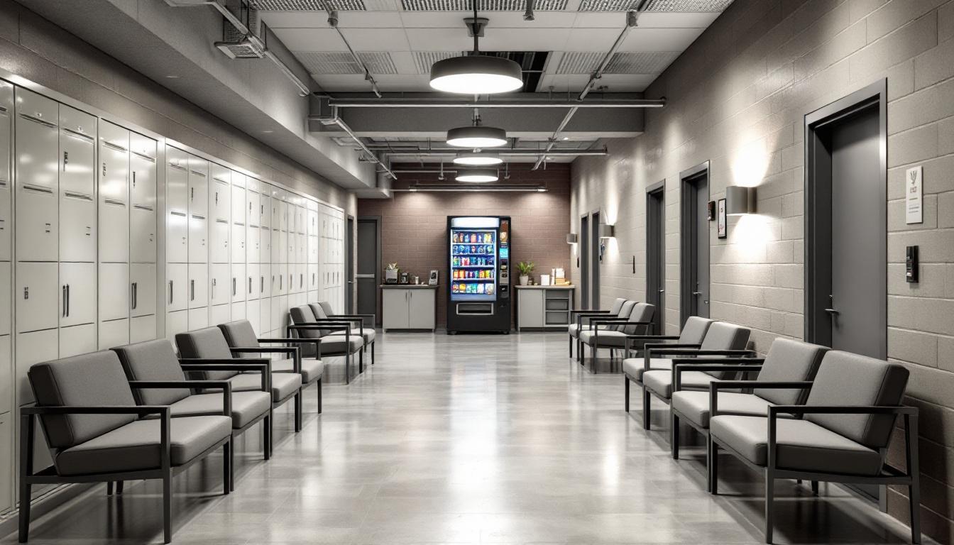 Visitation facilities and waiting area at Jefferson County Jail