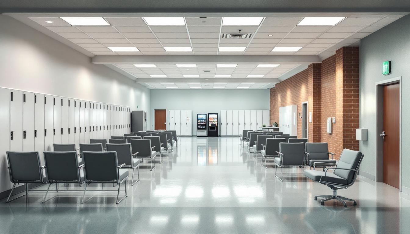 Visitation area at Otisville Correctional Facility