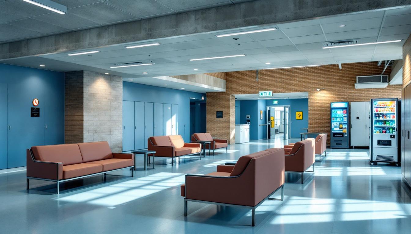 Visitation area at Lakeview Shock Incarceration Center