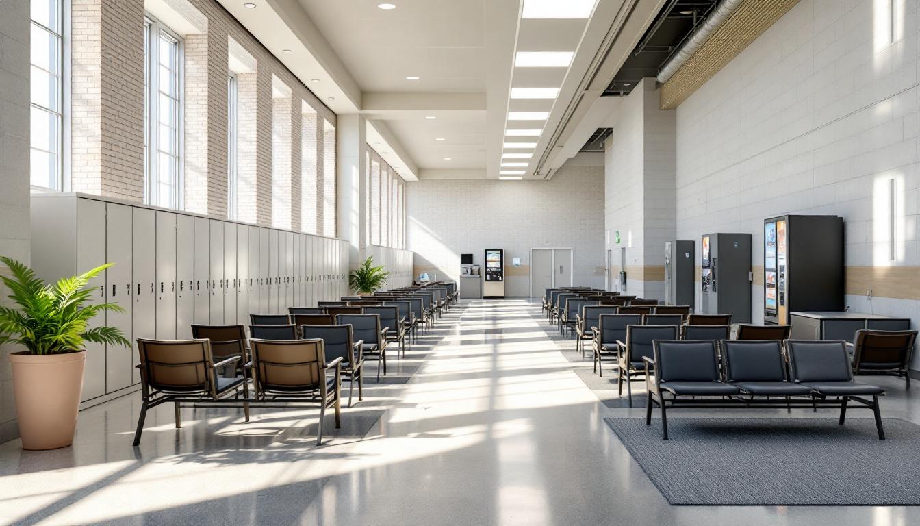 Visitation facilities and waiting area at NYSDOC Bare Hill Correctional Facility