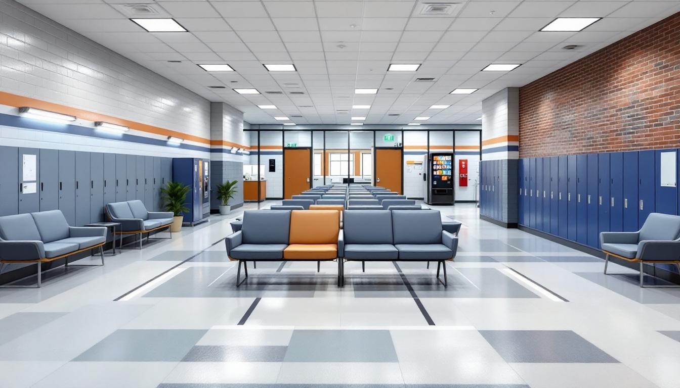 Visitation area at Westchester County Department of Corrections