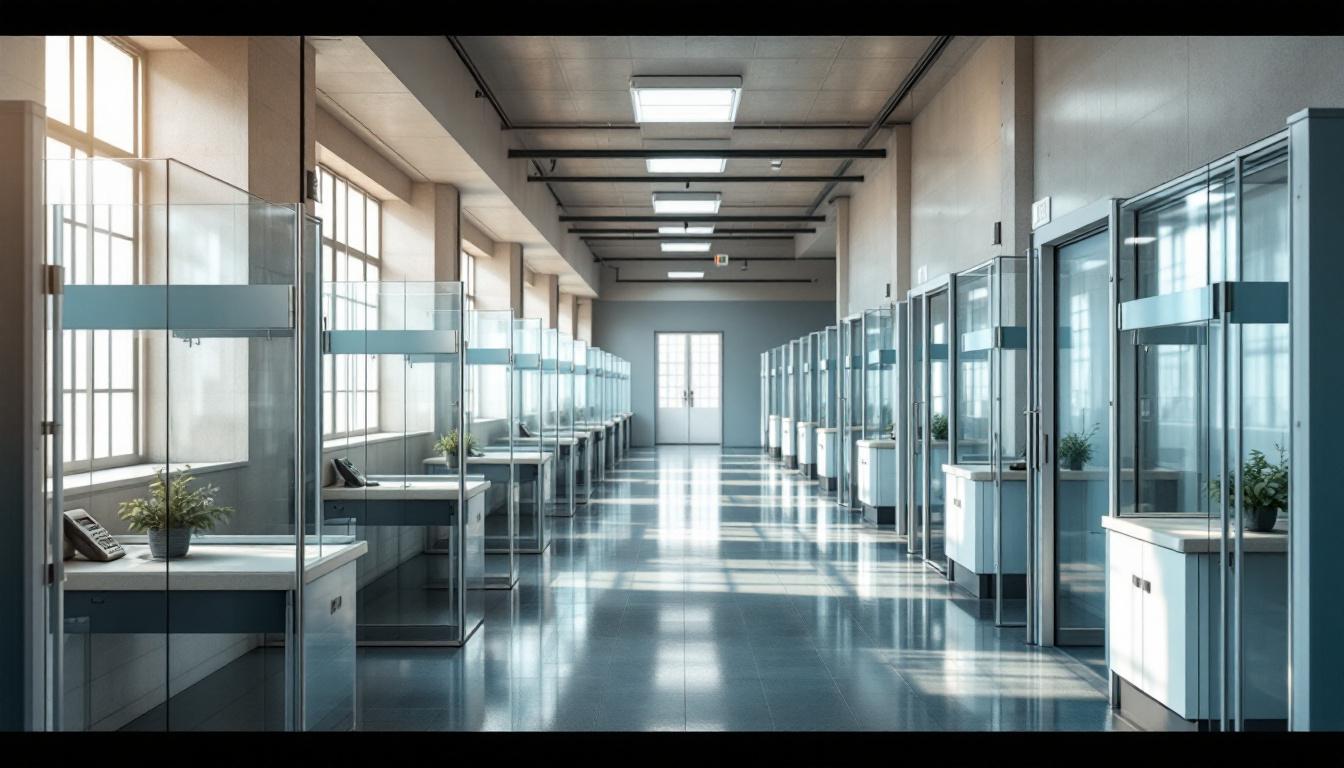 Visitation area at Steuben County Jail