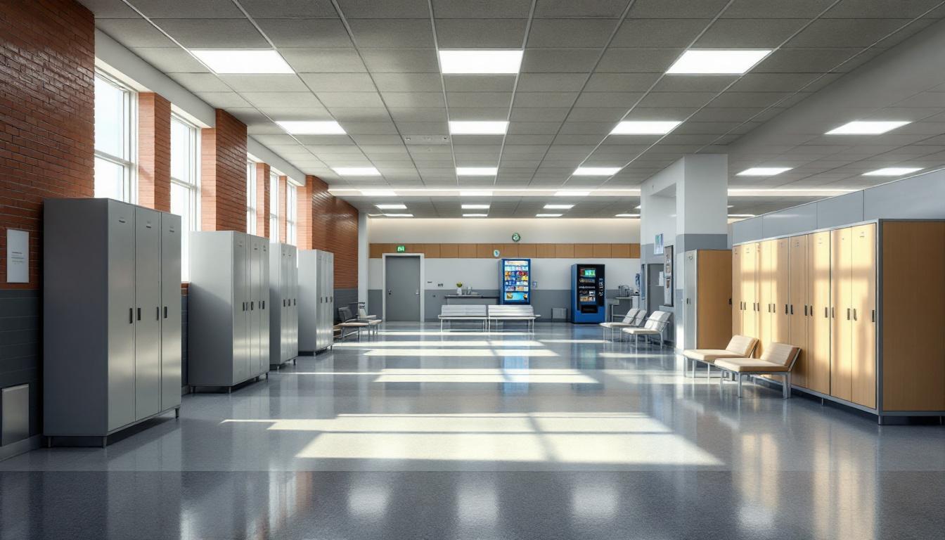 Visitation area at NYSDOC Woodbourne Correctional Facility