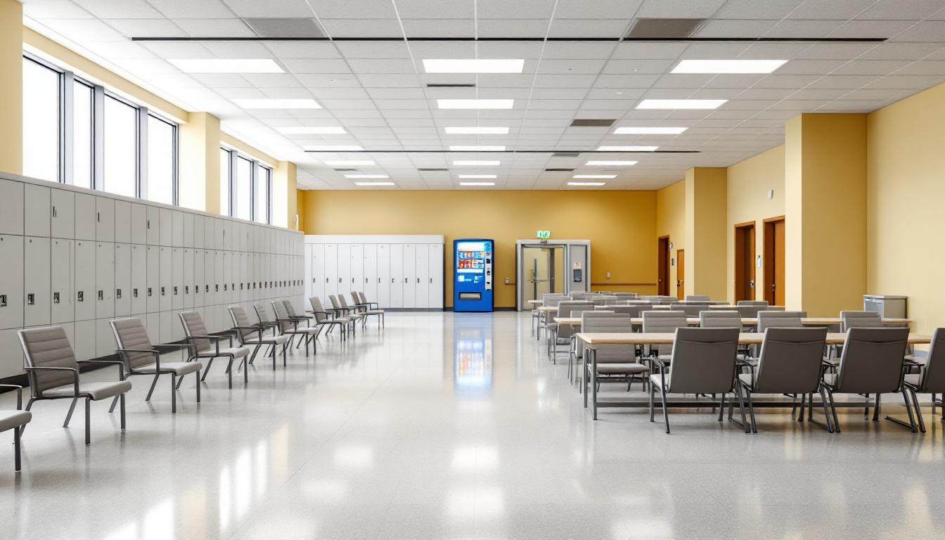 Visitation area at Seneca County Jail