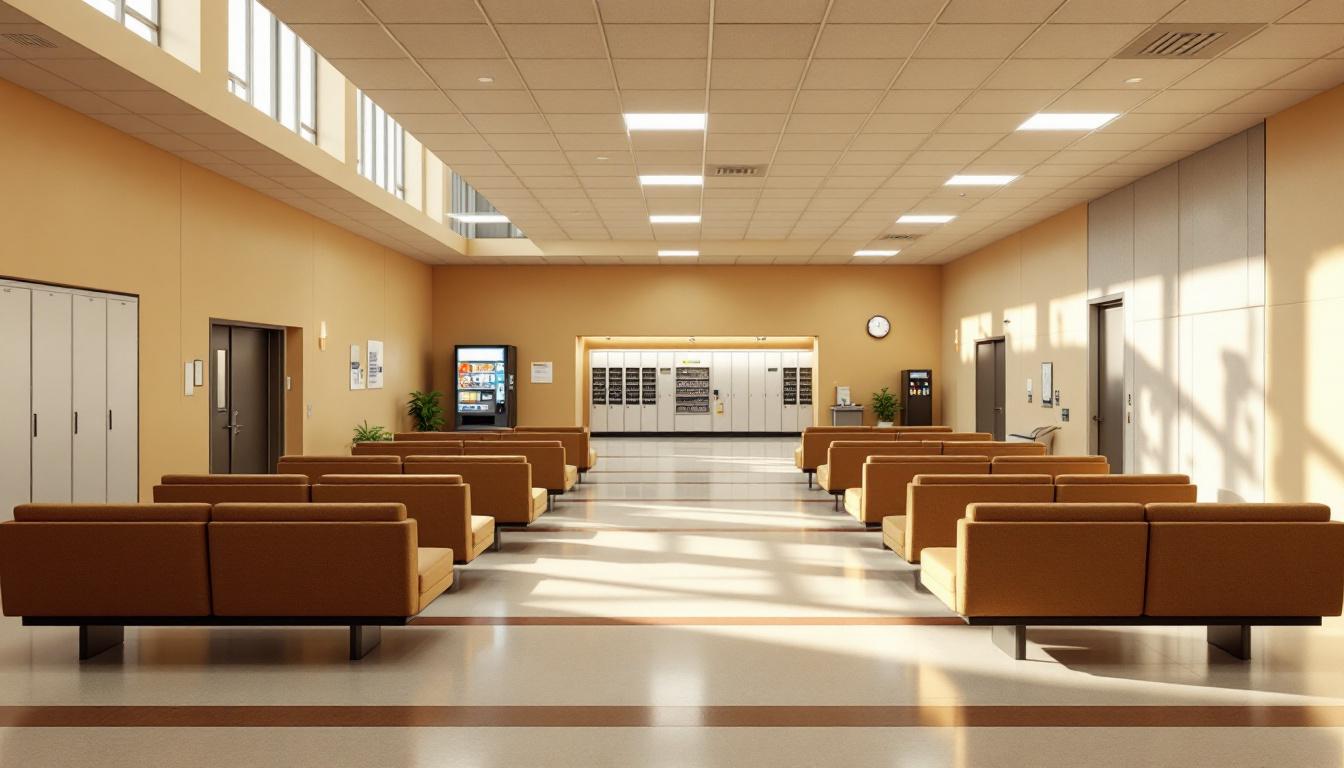 Visitation facilities and waiting area at Marcy Correctional Facility