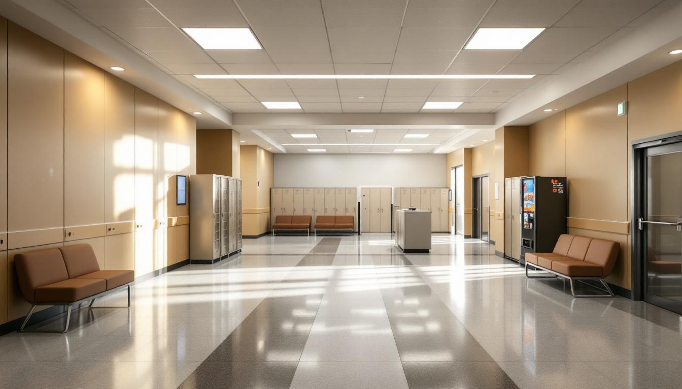 Visitation facilities and waiting area at Ulster County Jail