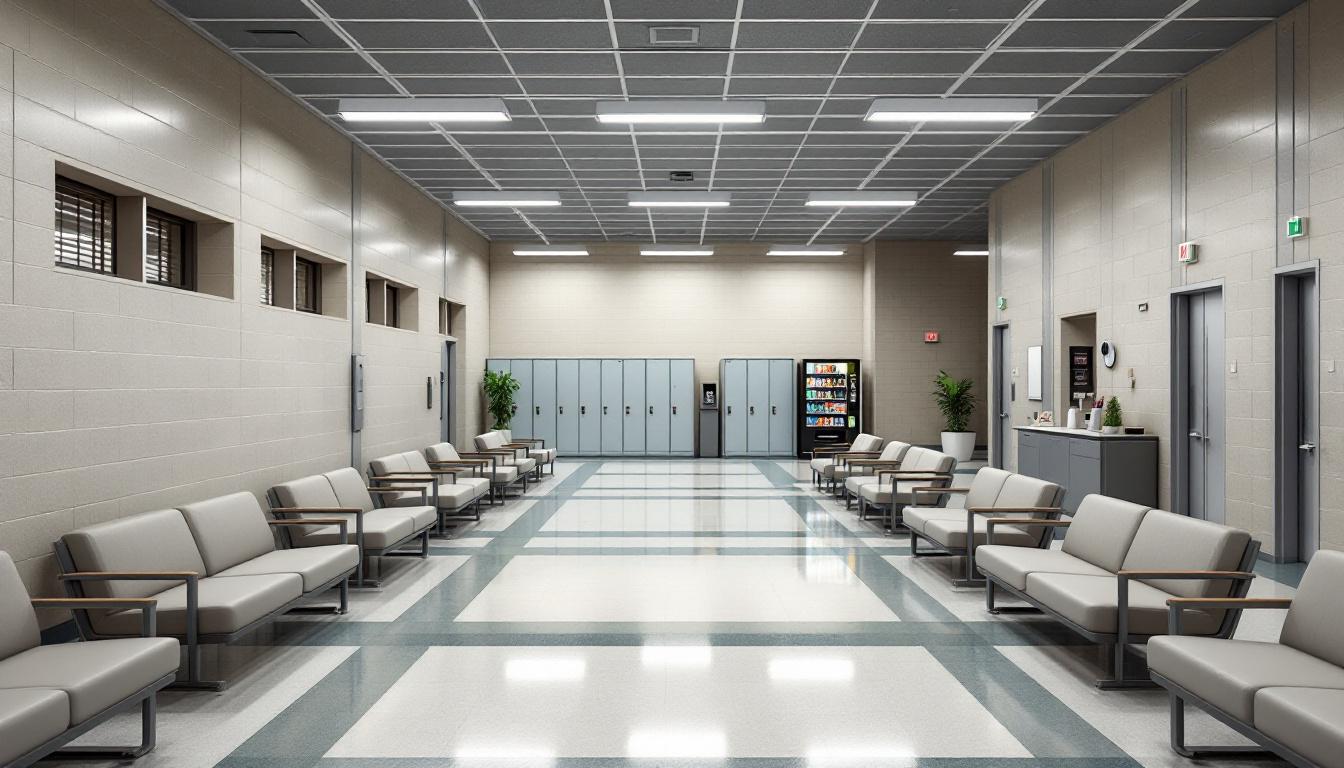 Visitation facilities and waiting area at NYSDOC Orleans Correctional Facility