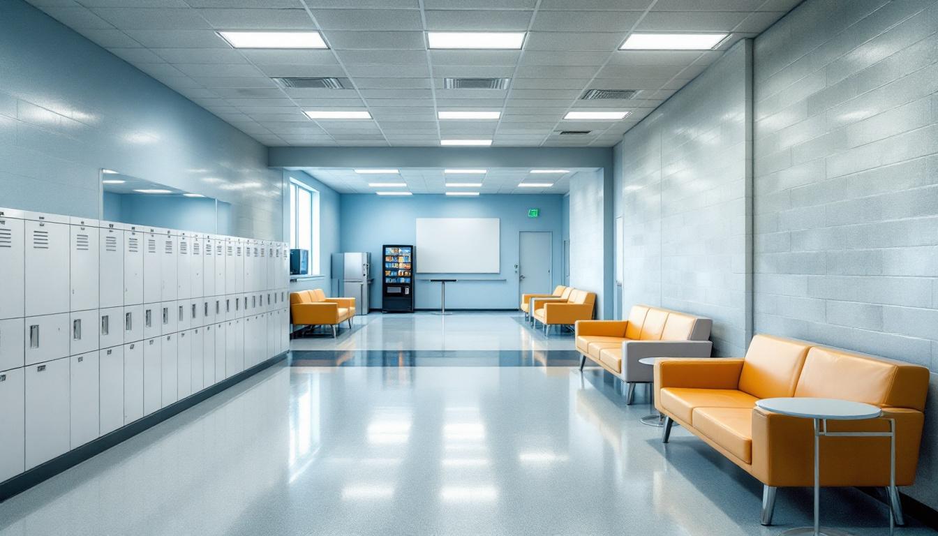Visitation facilities and waiting area at Chemung County Jail