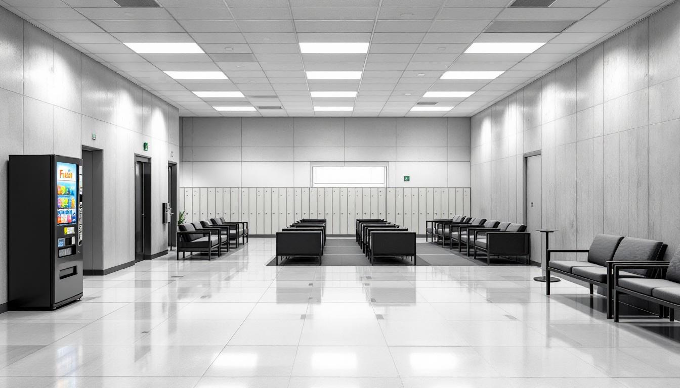 Visitation area at NYSDOC Sullivan Correctional Facility