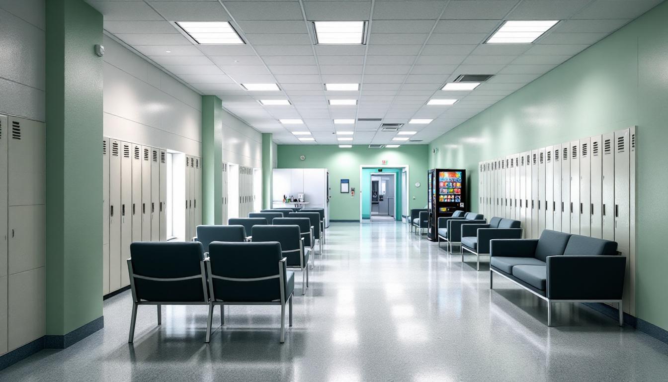 Visitation area at Edgecombe Residential Treatment Facility