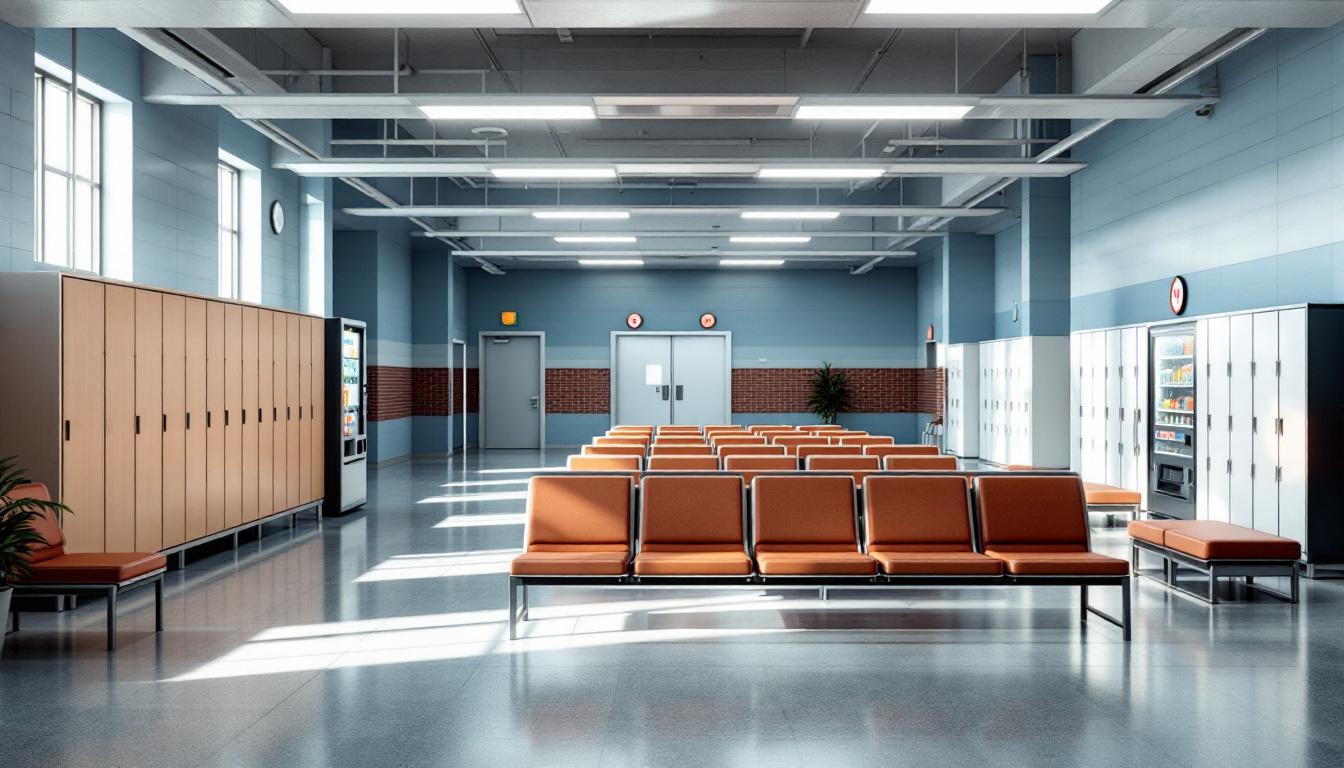 Visitation facilities and waiting area at Clinton Correctional Facility