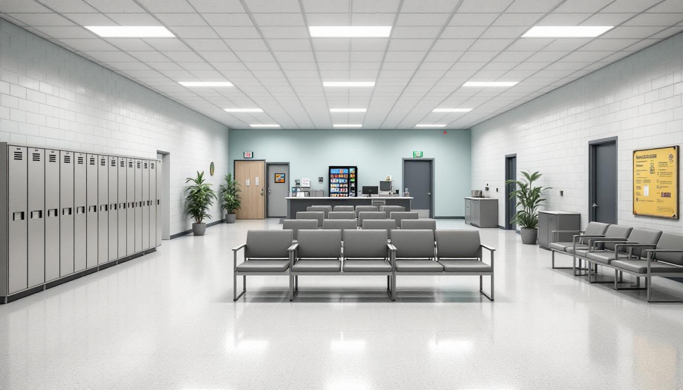 Visitation area at Tompkins County Public Safety