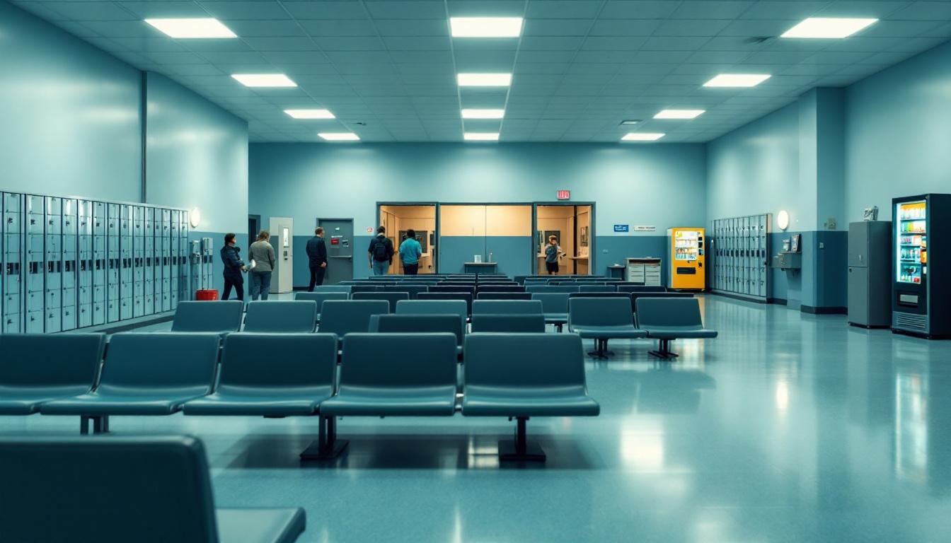 Visitation facilities and waiting area at Cattaraugus County Jail