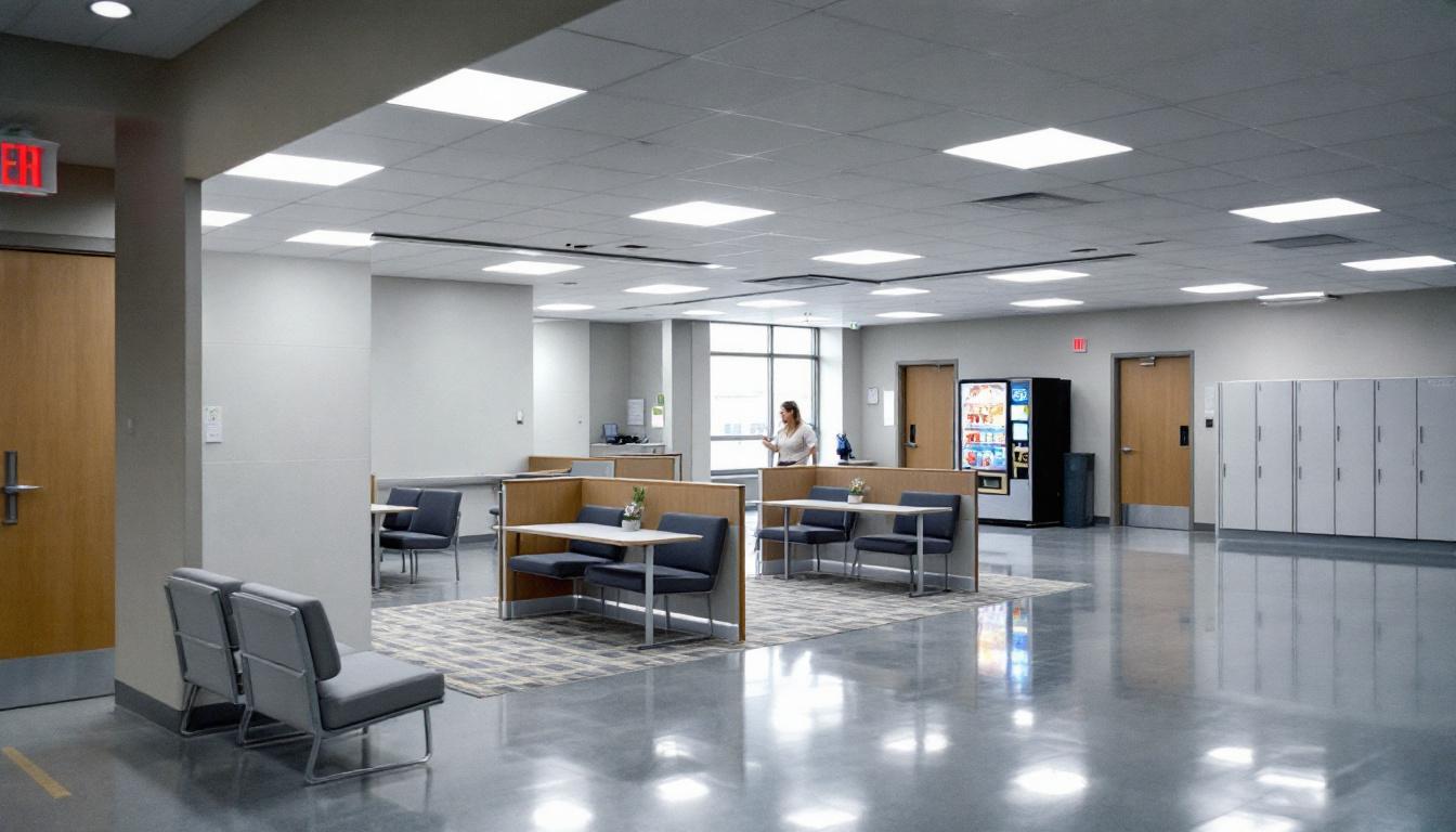 Visitation area at Piedmont Correctional Institution