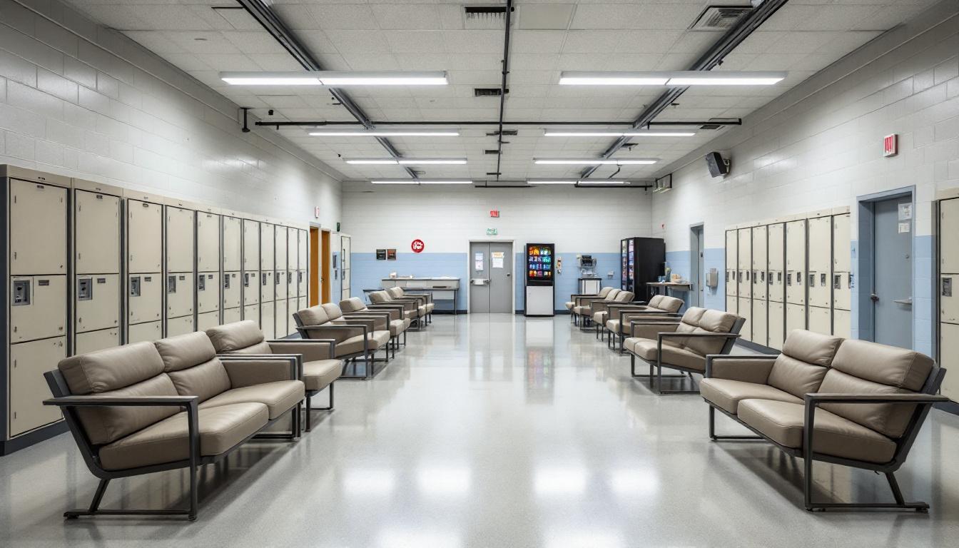 Visitation area at Scotland Correctional Institution