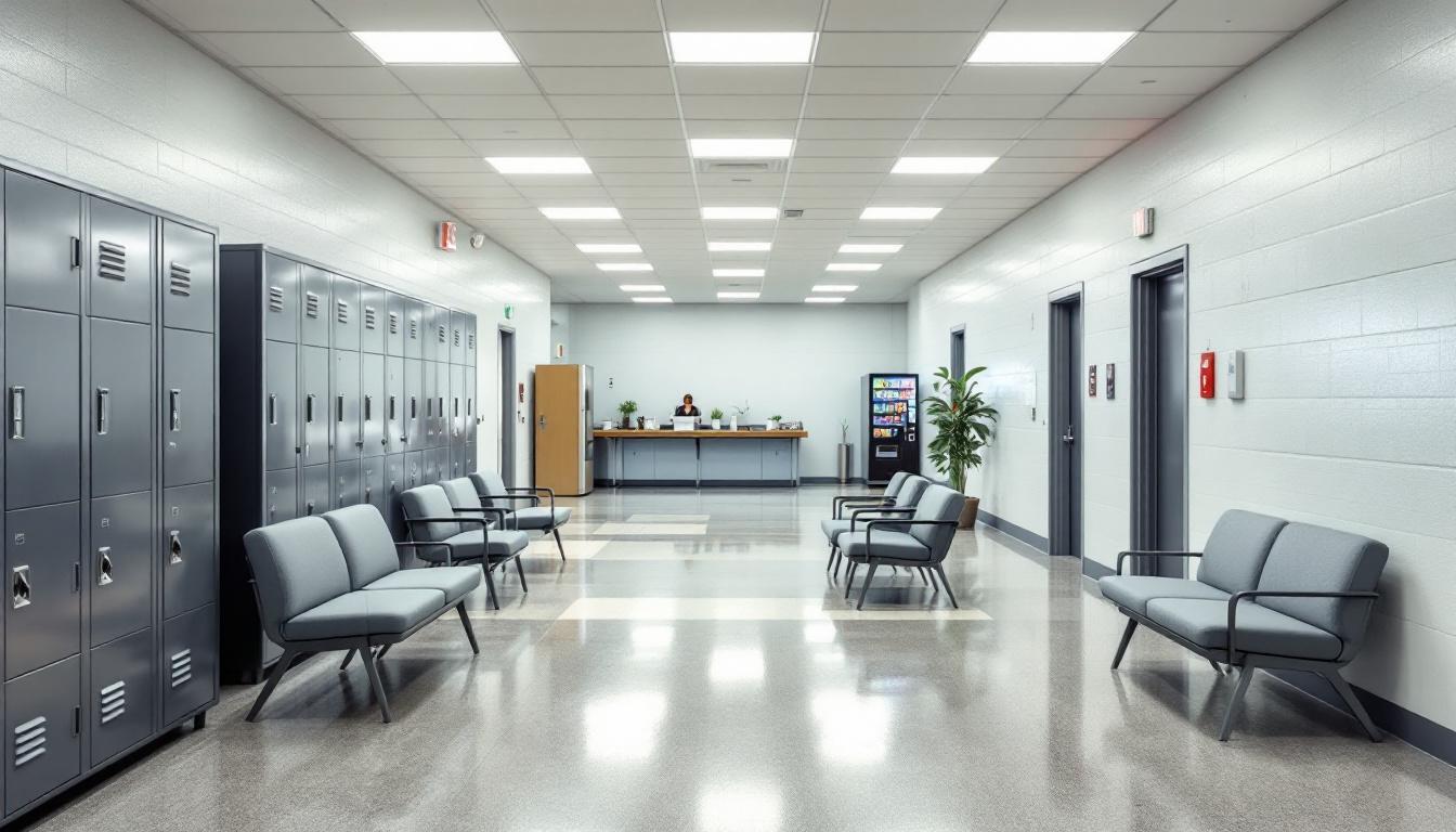 Visitation area at Onslow County Jail