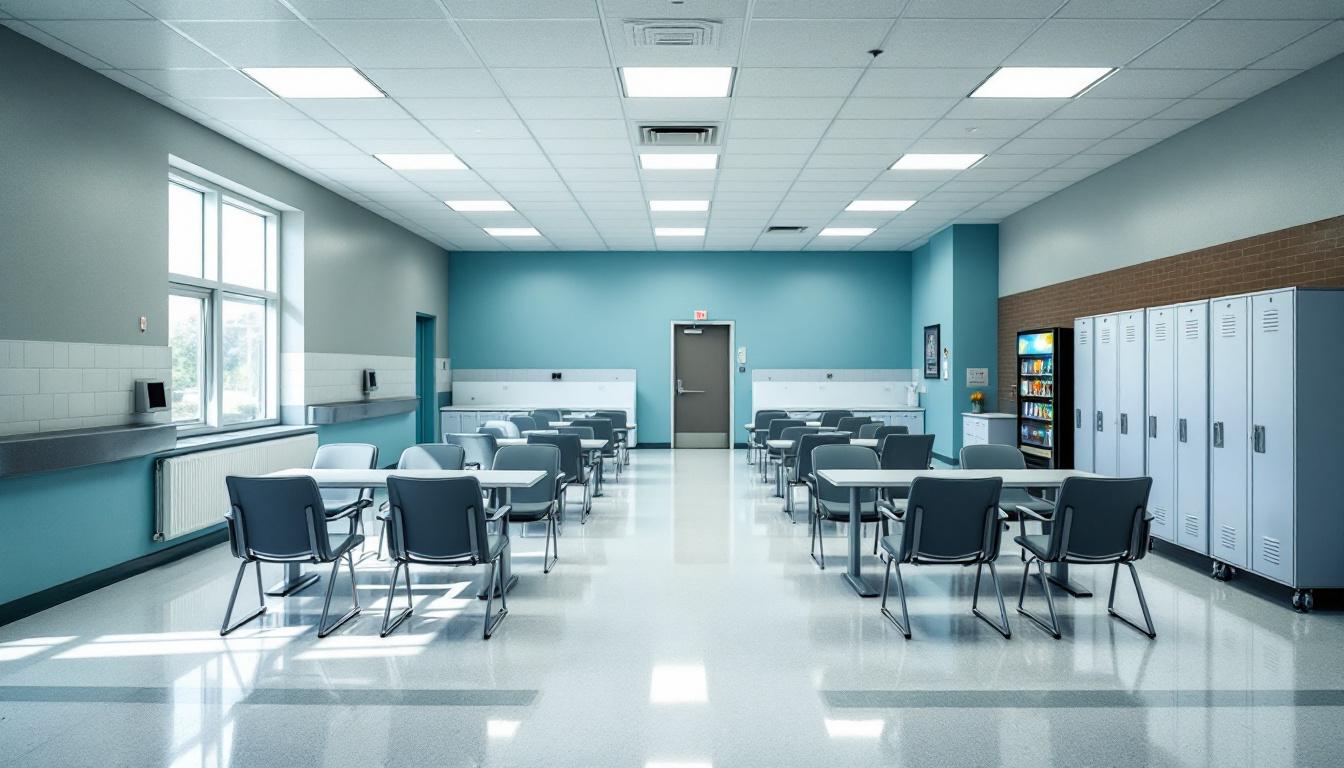Visitation facilities and waiting area at Caswell Correctional Center